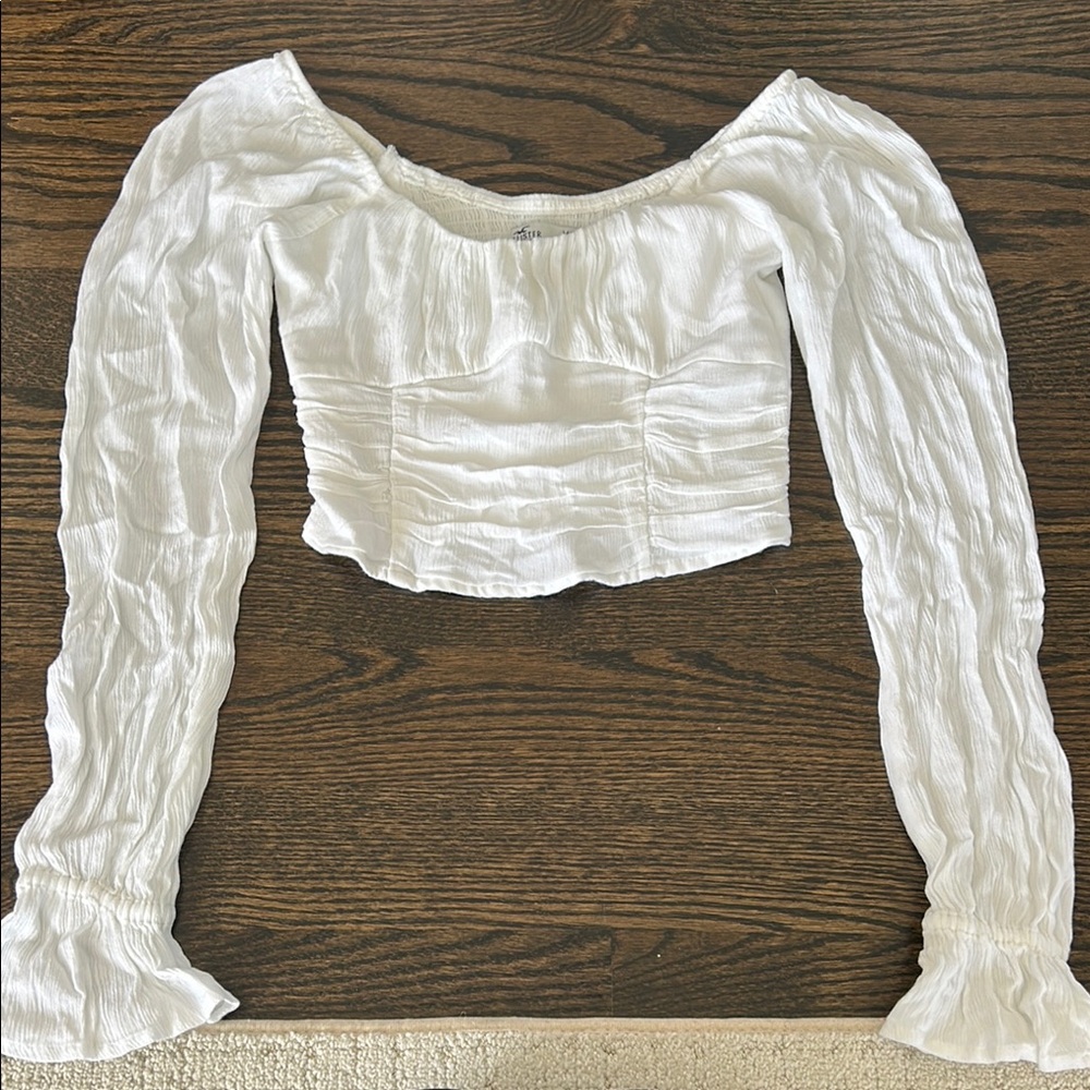 Hollister Trendy White Women's Top